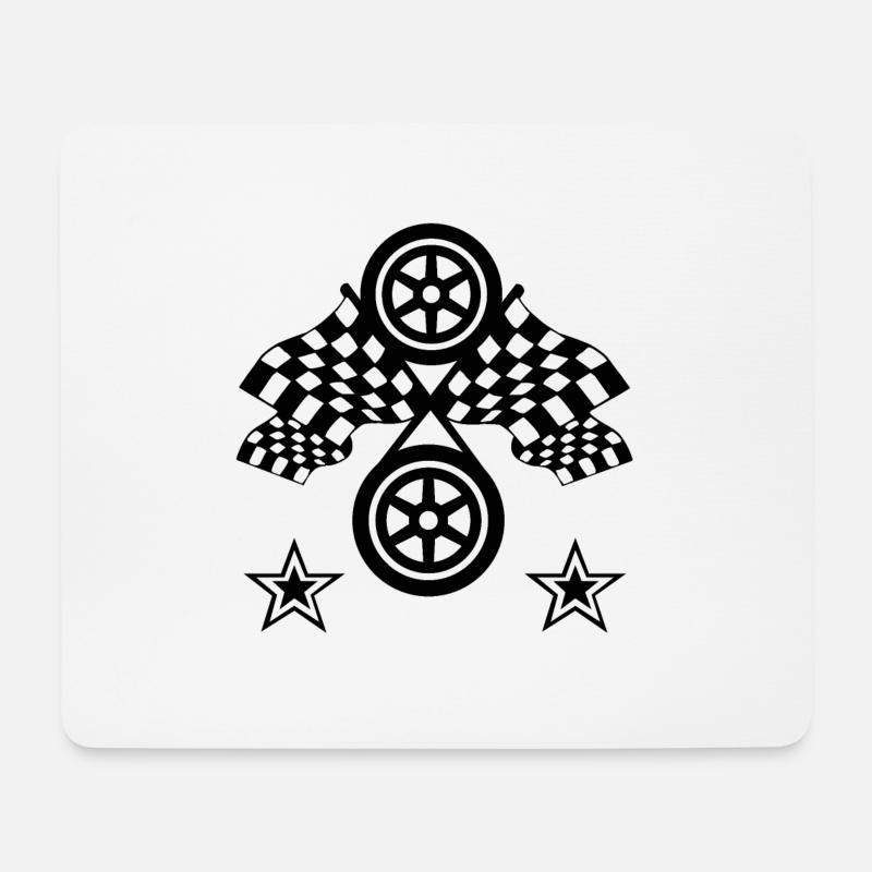 Auto - Mousepad (Querformat) - Weiß