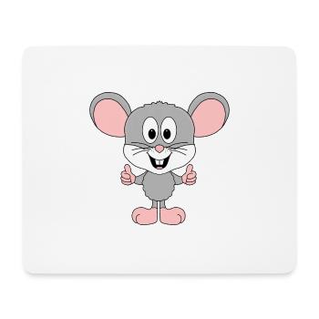 MAUS - SUPER - GUT - TIERISCH - LIKE - LIKEN - Mousepad (Querformat) - Weiß - Vorne