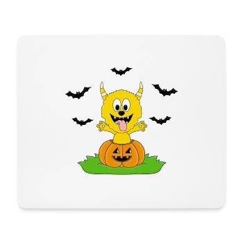 MONSTER - KÜRBIS - FLEDERMÄUSE - HALLOWEEN - Mousepad (Querformat) - Weiß - Vorne