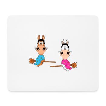 PFERDE - PONYS - HEXEN - HALLOWEEN - LIEBE - LOVE - Mousepad (Querformat) - Weiß - Vorne
