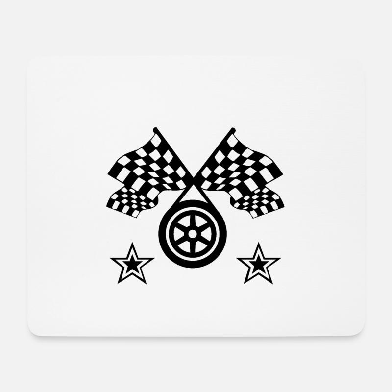 Auto - Mousepad (Querformat) - Weiß