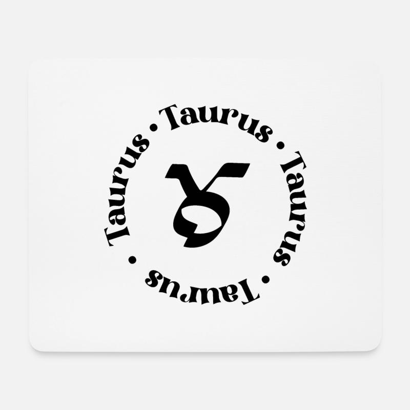 Sternzeichen | Stier - Mousepad (Querformat) - Weiß