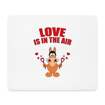 LOVE IS IN THE AIR - SEIFENBLASEN - PFER - PONY - Mousepad (Querformat) - Weiß - Vorne
