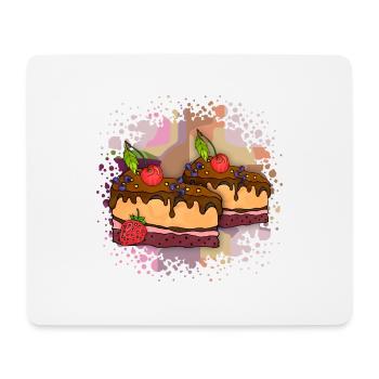 Cake - Mouse Pad (horizontal) - white - Front