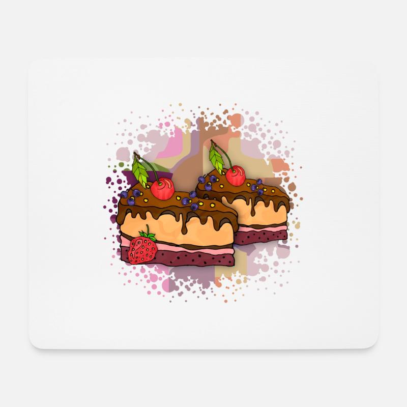 Cake - Mouse Pad (horizontal) - white