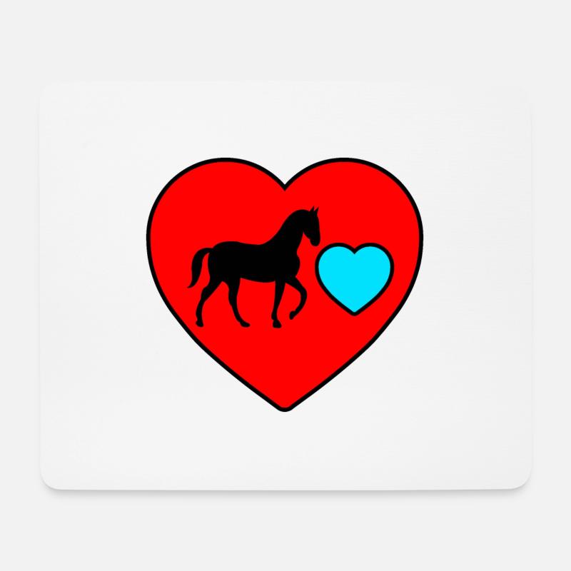Horse - Mouse Pad (horizontal) - white