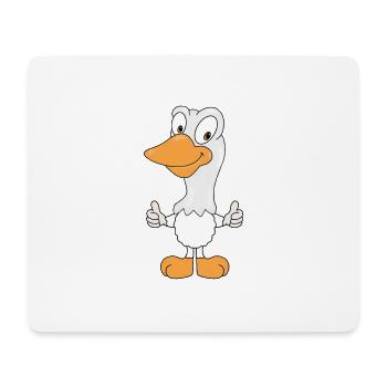GANS - SUPER - TIERISCH - GUT - SPITZE - GENIAL - Mousepad (Querformat) - Weiß - Vorne