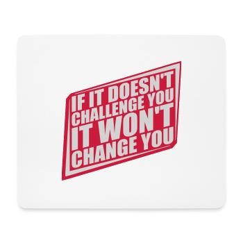 Workout Fitness Motivation Quote - Mouse Pad (horizontal) - white - Front