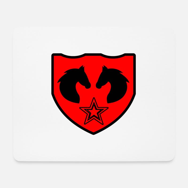 Pferd - Mousepad (Querformat) - Weiß