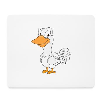 GANS - GÄNSE - BAUERNHOF - BAUER - BÄUERIN - TIER - Mousepad (Querformat) - Weiß - Vorne