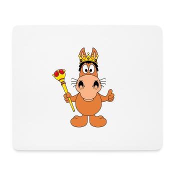 PFERD - KÖNIG - PRINZ - KÖNIGIN - PRINZESSIN - Mousepad (Querformat) - Weiß - Vorne