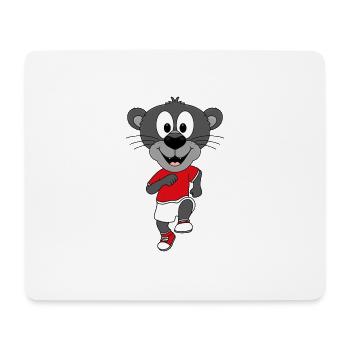 LAUFEN - JOGGEN - MARATHON - SPORT - PANTHER - Mousepad (Querformat) - Weiß - Vorne