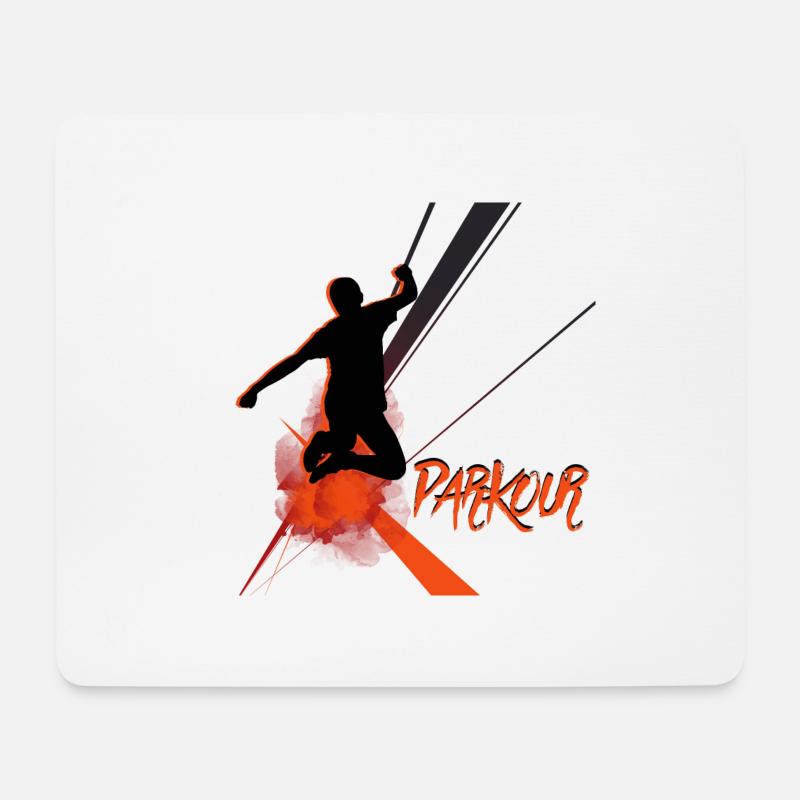 Parkour Geschenk Parkour - Mousepad (Querformat) - Weiß