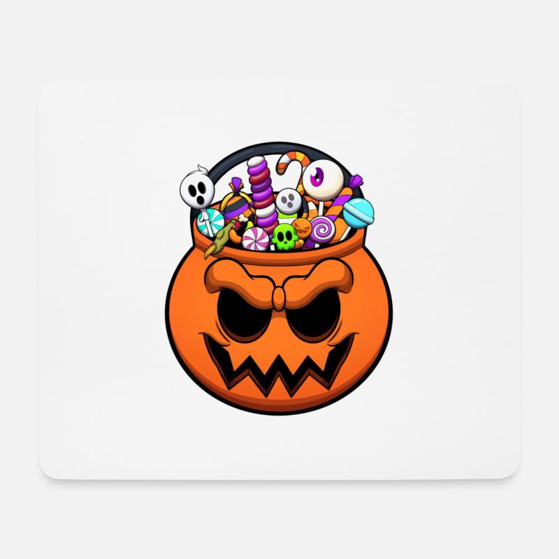 Halloween Trick oder Treat Süßigkeiten - Mousepad (Querformat) - Weiß
