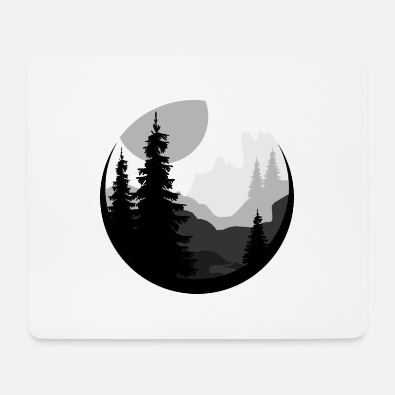 Wunderschöne Naturlandschaft - Mousepad (Querformat) - Weiß