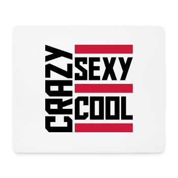 crazy sexy cool Design - Mousepad (Querformat) - Weiß - Vorne