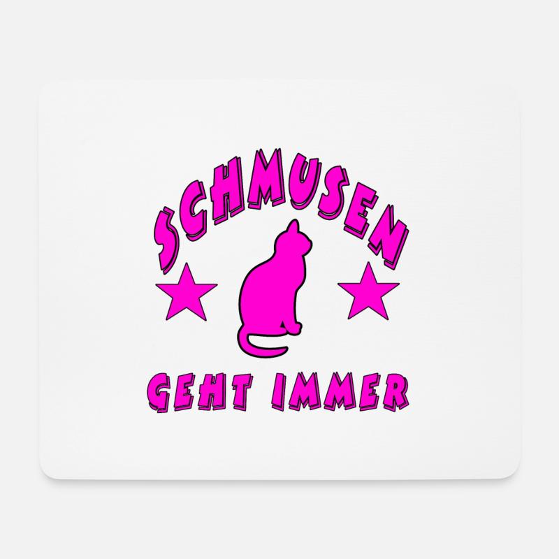 Katze - Mousepad (Querformat) - Weiß