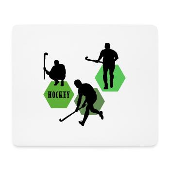 hockey hockey sur gazon zone de hockey - Tapis de souris (format paysage) - blanc - Devant