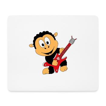SCHAF - GITARRE - MUSIKER - MUSIK - LIEBE - TIER - Mousepad (Querformat) - Weiß - Vorne