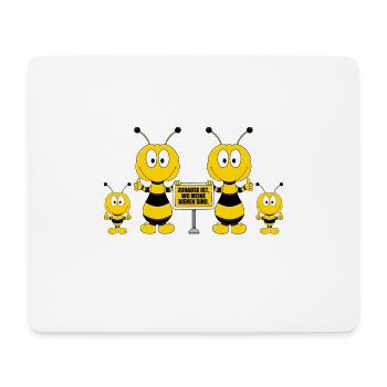 ZUHAUSE IST, WO MEINE BIENEN SIND. - IMKER - TIERE - Mousepad (Querformat) - Weiß - Vorne