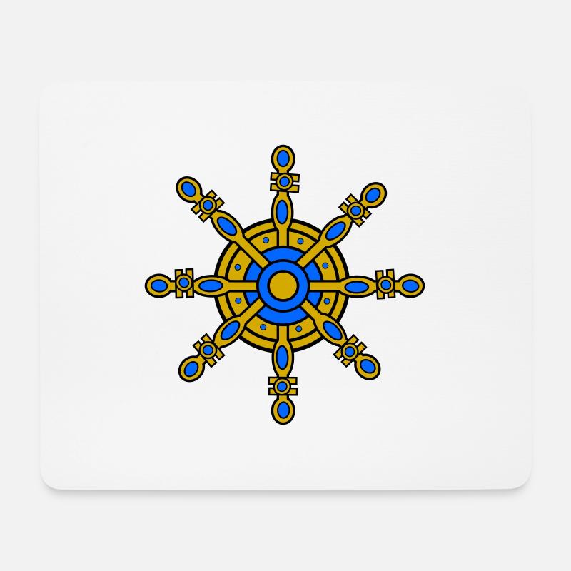 Dharma Rad - Mousepad (Querformat) - Weiß