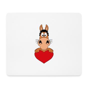 PFERD - PONY - REITEN - LIEBE - LOVE - Mousepad (Querformat) - Weiß - Vorne