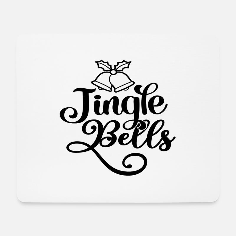 Jingle Bells - Mousepad (Querformat) - Weiß