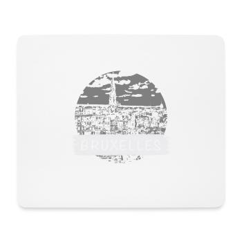 Brüssel City - Mousepad (Querformat) - Weiß - Vorne