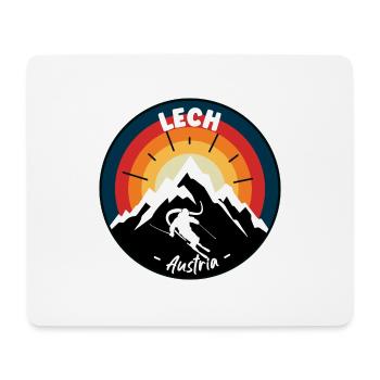 Ski à Lech Autriche Vintage - Tapis de souris (format paysage) - blanc - Devant
