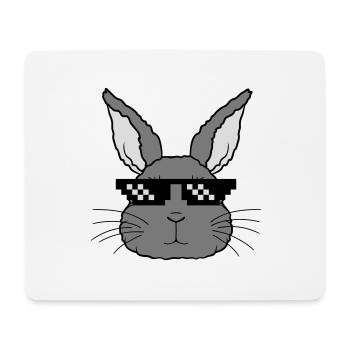 Hase s’en occupe - Tapis de souris (format paysage) - blanc - Devant