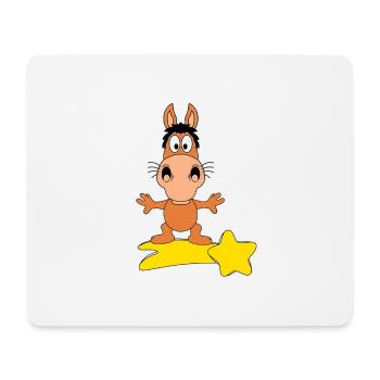 STERNSCHNUPPE - PFERD - PONY - TIER - Mousepad (Querformat) - Weiß - Vorne