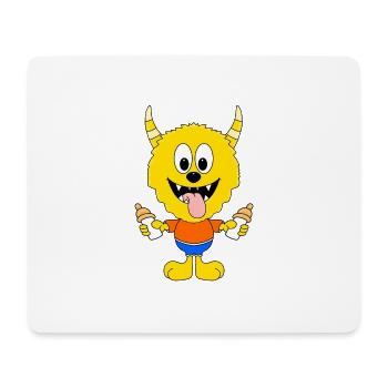 BABY - KIND - MONSTER - FLÄSCHCHEN - Mousepad (Querformat) - Weiß - Vorne