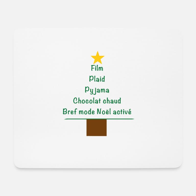 Noel Weihnachten - Mousepad (Querformat) - Weiß