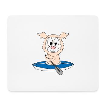 KJAK - KANU - LAMA - ALPAKA - WASSERSPORT - Mousepad (Querformat) - Weiß - Vorne