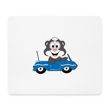 STINKTIER - AUTO - TIER - KIND - BABY - Mousepad (Querformat) - Weiß - Vorne