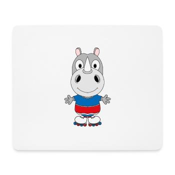 NASHORN - INLINE SKATES - SPORT - TIER - BABY - Mousepad (Querformat) - Weiß - Vorne