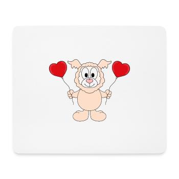 LAMA - ALPAKA - LIEBE - LOVE - KIND - BABY - Mousepad (Querformat) - Weiß - Vorne