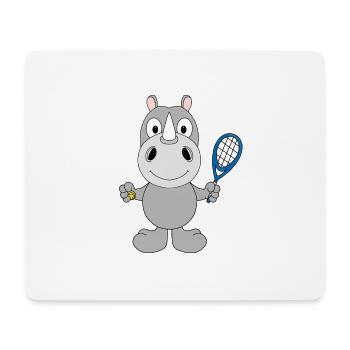 NASHORN - TENNIS - SPORT - TIER - KIND - BABY - Mousepad (Querformat) - Weiß - Vorne
