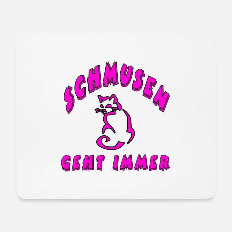Katze - Mousepad (Querformat) - Weiß