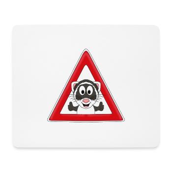 ACHTUNG FRETTCHEN - TIER - TIERISCH - KIND - BABY - Mousepad (Querformat) - Weiß - Vorne