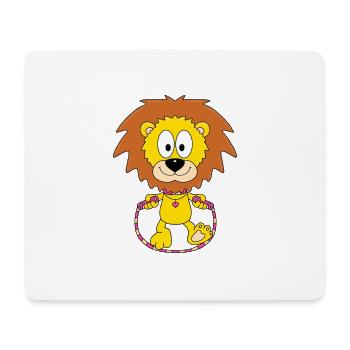 LÖWE - SEILSPRINGEN - SPRINGSEIL - TIER - BABY - Mousepad (Querformat) - Weiß - Vorne