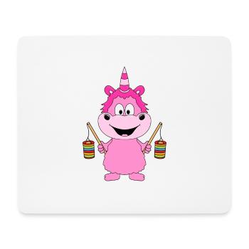 EINHORN - LATERNEN - LATERNENUMZUG - LATERNE - Mousepad (Querformat) - Weiß - Vorne