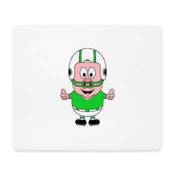 SCHWEIN - SAU - AMERICAN FOOTBALL - SPORT - TIER - Mousepad (Querformat) - Weiß - Vorne