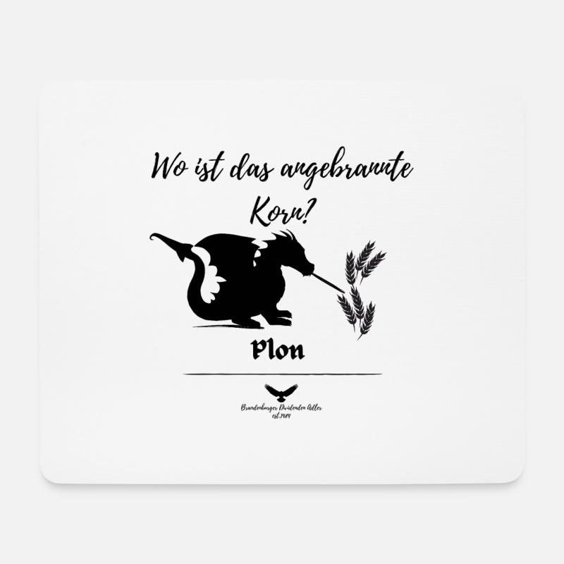 Spreewald Sagen Plon der Drache - Mousepad (Querformat) - Weiß