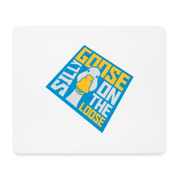 goose on the loose - Mousepad (Querformat) - Weiß - Vorne