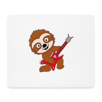 FAULTIER - GITARRE - MUSIK - MUSIKER - LIEBE - Mousepad (Querformat) - Weiß - Vorne
