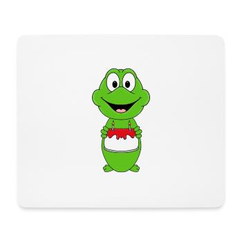 FROSCH - GEBURTSTAG - TIER - TIERISCH - Mousepad (Querformat) - Weiß - Vorne