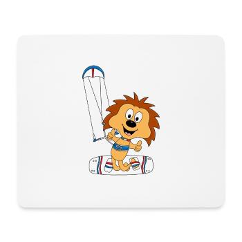IGEL - KITE - KITER - KITESURFER - KITESURFEN - Mousepad (Querformat) - Weiß - Vorne