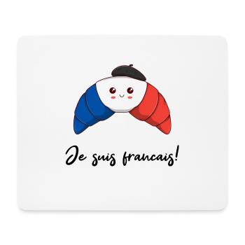 French Croissant Gift Idea Cute - Mouse Pad (horizontal) - white - Front