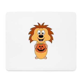 IGEL - HALLOWEEN - KÜRBIS - TIER - TIERISCH - Mousepad (Querformat) - Weiß - Vorne